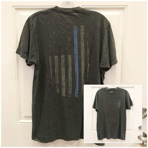 HOWITZER Distressed Thin Blue Line Tee *Police*